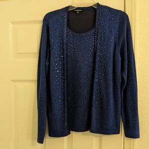 Notions Long sleeve sparkley shirt for a night out or holidays!!🌹🌹